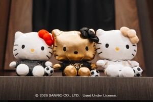 可爱!洛杉矶FC联动HelloKitty,推出联名玩偶产品